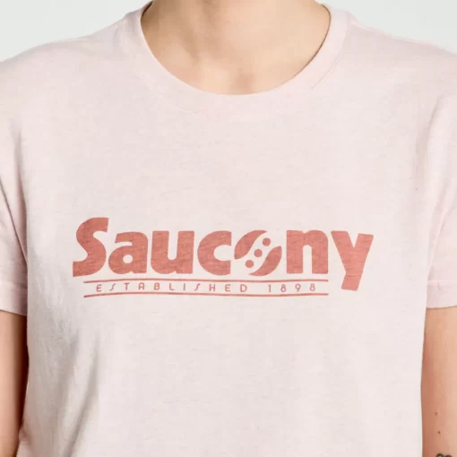 Clothing | Apparel*saucony Women's Rested T-Shirt Sepia Rose Heather Graphic