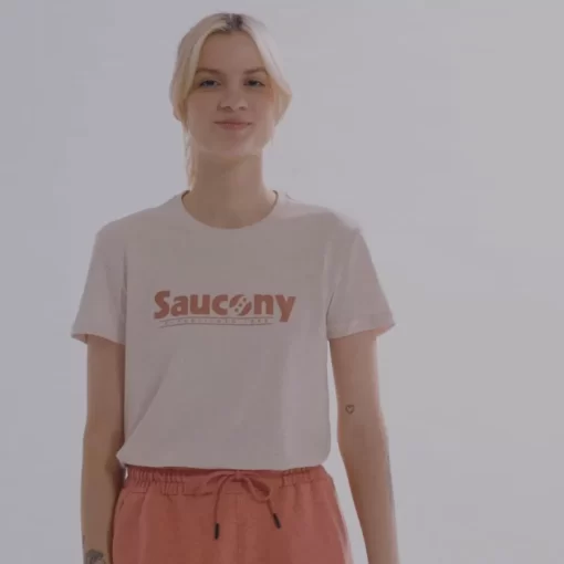 Clothing | Apparel*saucony Women's Rested T-Shirt Sepia Rose Heather Graphic
