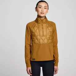 Clothing | Apparel*saucony Women's Solstice Oysterpuff 1/2 Zip Bronze