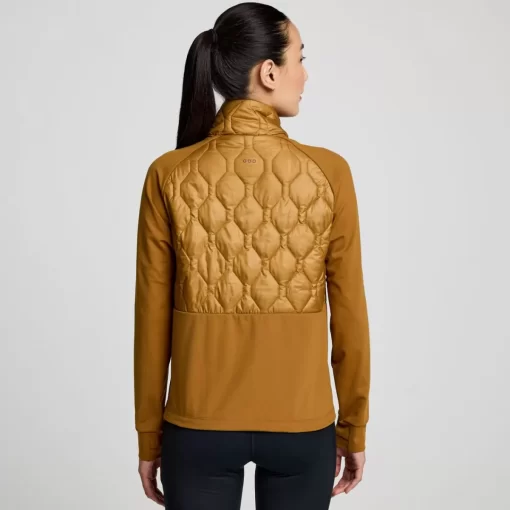 Clothing | Apparel*saucony Women's Solstice Oysterpuff 1/2 Zip Bronze