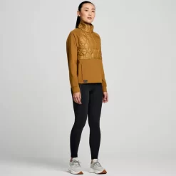 Clothing | Apparel*saucony Women's Solstice Oysterpuff 1/2 Zip Bronze