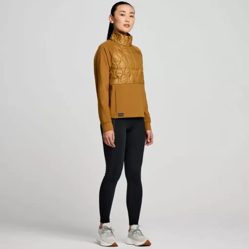 Clothing | Apparel*saucony Women's Solstice Oysterpuff 1/2 Zip Bronze