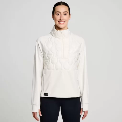 Clothing | Apparel*saucony Women's Solstice Oysterpuff 1/2 Zip Linen