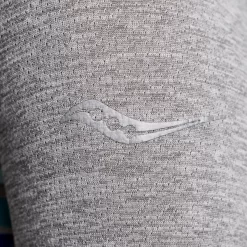 Tops | Clothing*saucony Women's Stopwatch Graphic Long Sleeve Light Grey Heather Graphic