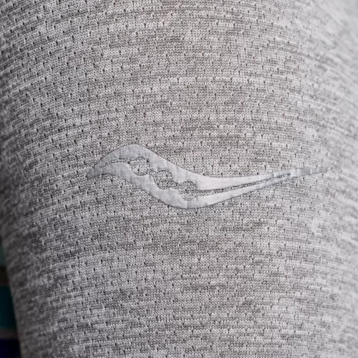 Tops | Clothing*saucony Women's Stopwatch Graphic Long Sleeve Light Grey Heather Graphic