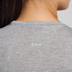 Tops | Clothing*saucony Women's Stopwatch Graphic Long Sleeve Light Grey Heather Graphic