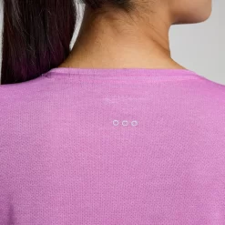 Tops | Clothing*saucony Women's Stopwatch Graphic Long Sleeve Grape Heather Graphic