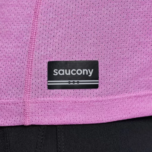 Tops | Clothing*saucony Women's Stopwatch Graphic Long Sleeve Grape Heather Graphic