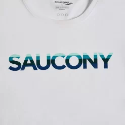 Tops | Clothing*saucony Women's Stopwatch Graphic Short Sleeve White Graphic