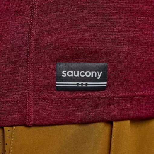Tops | Clothing*saucony Women's Stopwatch Graphic Short Sleeve Sundown Heather Graphic