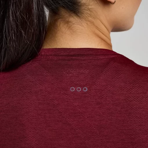 Tops | Clothing*saucony Women's Stopwatch Graphic Short Sleeve Sundown Heather Graphic