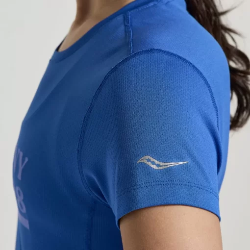 Tops | Clothing*saucony Women's Stopwatch Graphic Short Sleeve Pool Graphic