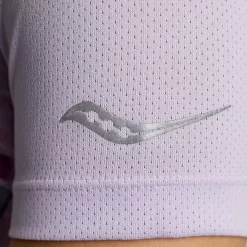Tops | Clothing*saucony Women's Stopwatch Graphic Short Sleeve Mauve Graphic