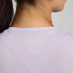 Tops | Clothing*saucony Women's Stopwatch Graphic Short Sleeve Mauve Graphic