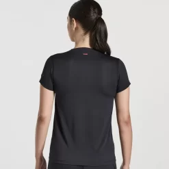 Tops | Clothing*saucony Women's Stopwatch Graphic Short Sleeve Black Graphic