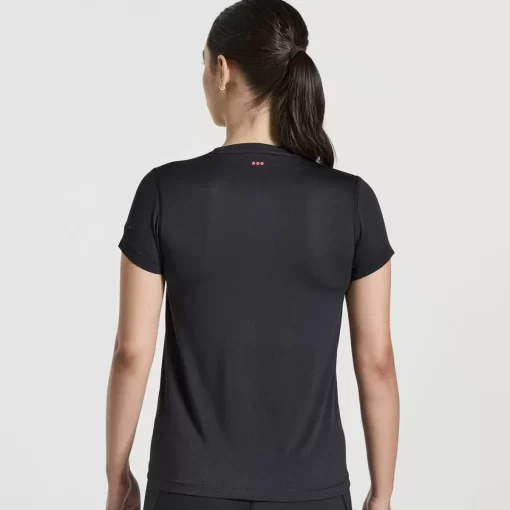 Tops | Clothing*saucony Women's Stopwatch Graphic Short Sleeve Black Graphic