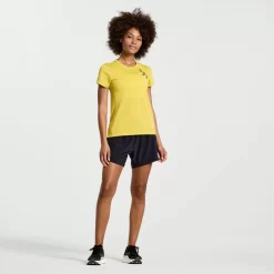 Tops | Clothing*saucony Women's Stopwatch Graphic Short Sleeve Arroyo Heather Graphic