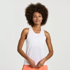 Clothing | Apparel*saucony Women's Stopwatch Graphic Singlet White Graphic