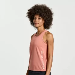 Clothing | Apparel*saucony Women's Stopwatch Graphic Singlet Soot Graphic
