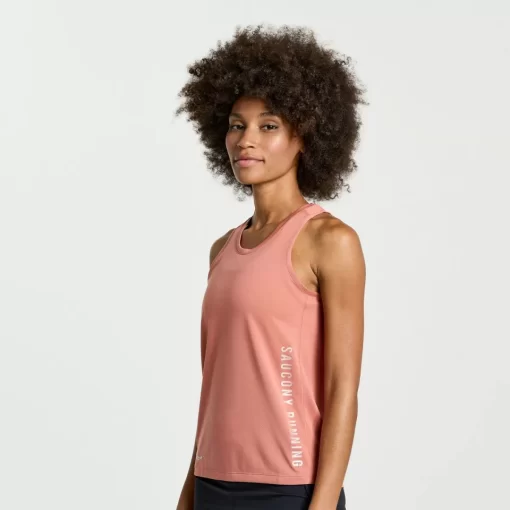 Clothing | Apparel*saucony Women's Stopwatch Graphic Singlet Soot Graphic