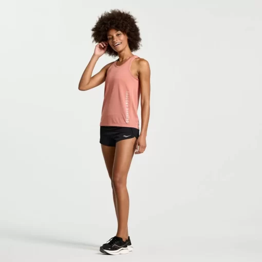 Clothing | Apparel*saucony Women's Stopwatch Graphic Singlet Soot Graphic