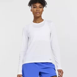 Tops | Clothing*saucony Women's Stopwatch Long Sleeve White