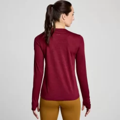 Tops | Clothing*saucony Women's Stopwatch Long Sleeve Sundown Heather