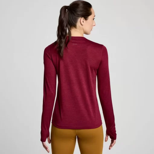 Tops | Clothing*saucony Women's Stopwatch Long Sleeve Sundown Heather