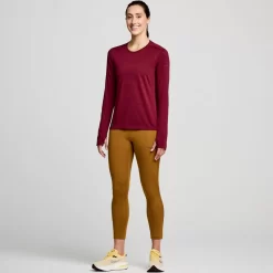 Tops | Clothing*saucony Women's Stopwatch Long Sleeve Sundown Heather