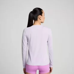 Tops | Clothing*saucony Women's Stopwatch Long Sleeve Mauve