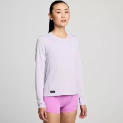 Tops | Clothing*saucony Women's Stopwatch Long Sleeve Mauve