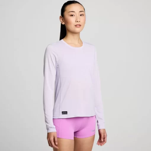 Tops | Clothing*saucony Women's Stopwatch Long Sleeve Mauve