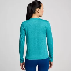 Tops | Clothing*saucony Women's Stopwatch Long Sleeve Ink Heather