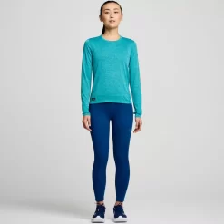 Tops | Clothing*saucony Women's Stopwatch Long Sleeve Ink Heather
