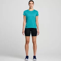 Tops | Clothing*saucony Women's Stopwatch Short Sleeve Ink Heather