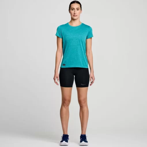 Tops | Clothing*saucony Women's Stopwatch Short Sleeve Ink Heather