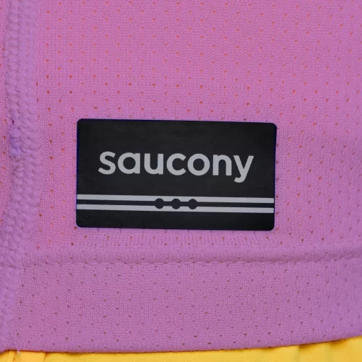 Tops | Clothing*saucony Women's Stopwatch Short Sleeve Grape Heather