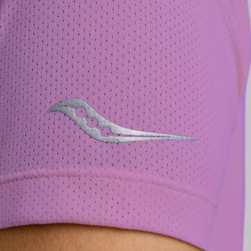 Tops | Clothing*saucony Women's Stopwatch Short Sleeve Grape Heather