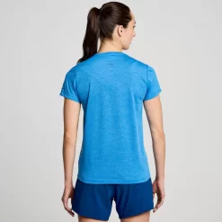 Tops | Clothing*saucony Women's Stopwatch Short Sleeve Bluelight Heather