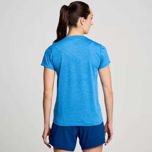 Tops | Clothing*saucony Women's Stopwatch Short Sleeve Bluelight Heather