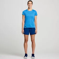 Tops | Clothing*saucony Women's Stopwatch Short Sleeve Bluelight Heather