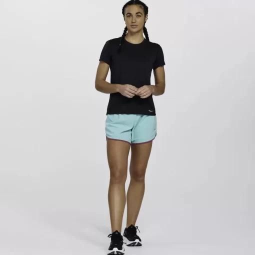 Tops | Clothing*saucony Women's Stopwatch Short Sleeve Black