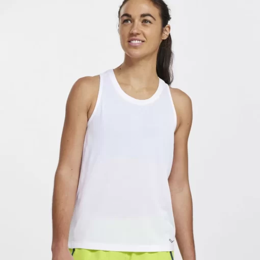 Tops | Clothing*saucony Women's Stopwatch Singlet White