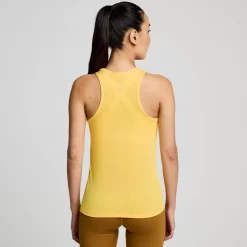 Tops | Clothing*saucony Women's Stopwatch Singlet ViZiGold Heather