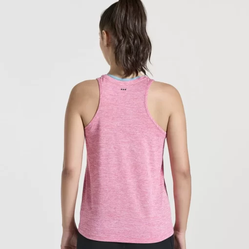 Tops | Clothing*saucony Women's Stopwatch Singlet Flame Quartz Heather