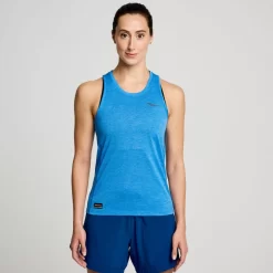 Tops | Clothing*saucony Women's Stopwatch Singlet Bluelight Heather