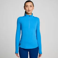 Clothing | Apparel*saucony Women's Triumph 3D 1/2 Zip Bluelight Heather