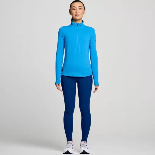 Clothing | Apparel*saucony Women's Triumph 3D 1/2 Zip Bluelight Heather
