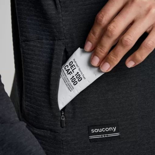 Clothing | Apparel*saucony Women's Triumph 3D 1/2 Zip Black Heather