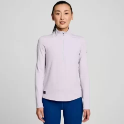 Clothing | Apparel*saucony Women's Triumph 3D 1/2 Zip Mauve Heather